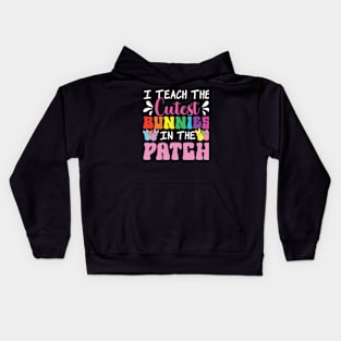 I Teach The Cutest Bunnies In The Patch Kids Hoodie